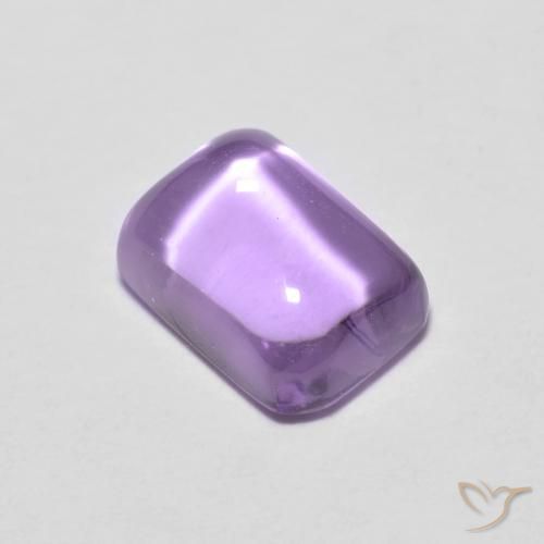 1.26ct 天然 濃いアイリスバイオレット アメジスト, エメラルドカット, 透明