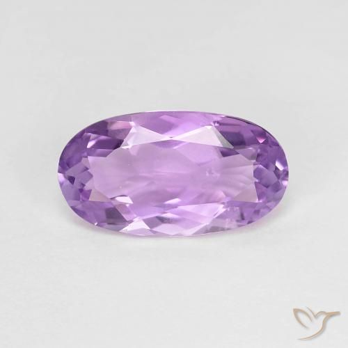 2.51ct 天然 薄いピンクがかった紫 アメジスト, 楕円形, VS