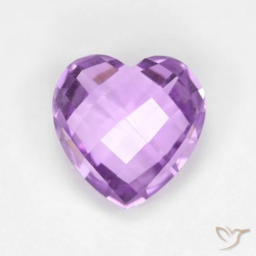 1.88ct 天然 ミディアムパープルがかったバイオレット アメジスト, 心臓, VVS