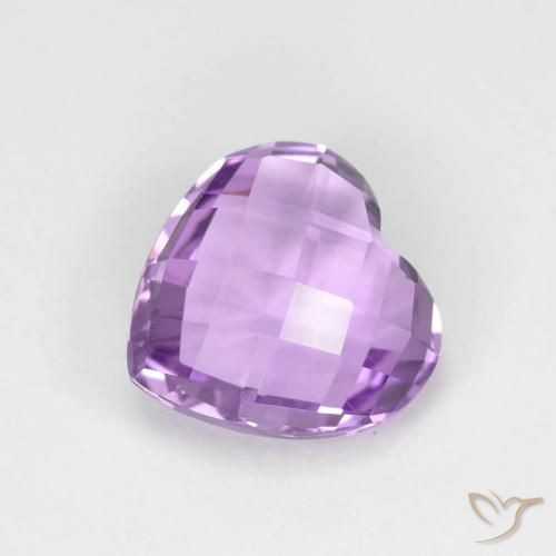 1.85ct 天然 ミディアムピンクバイオレット アメジスト, 心臓, VVS