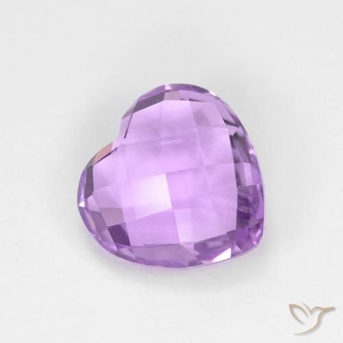 1.87ct 天然 ミディアムピンクバイオレット アメジスト, 心臓, VVS