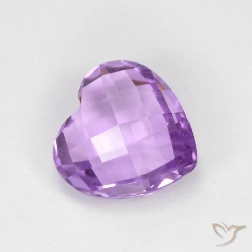 1.92ct 天然 ピンクがかったバイオレット アメジスト, 心臓, VVS