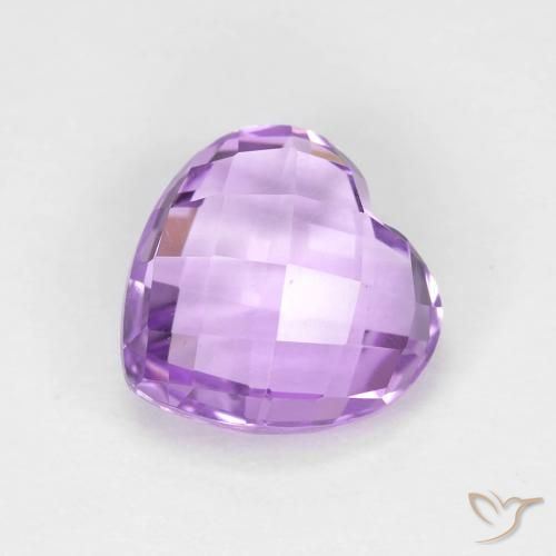 2.11ct 天然 ピンクがかったバイオレット アメジスト, 心臓, VVS
