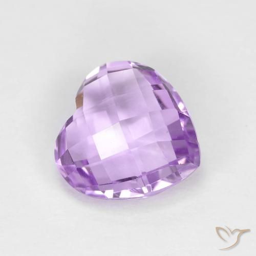 1.87ct 天然 ミディアムピンクバイオレット アメジスト, 心臓, VVS