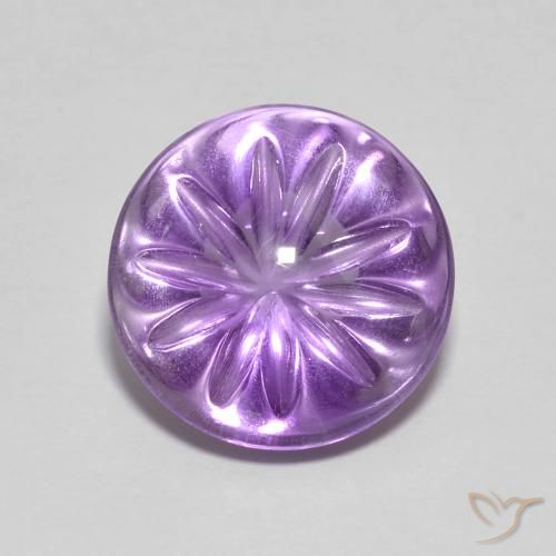 4.75ct 天然 アイリスバイオレット アメジスト, ラウンド, 透明