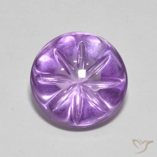 4.22ct 天然 アイリスバイオレット アメジスト, ラウンド, 透明