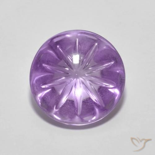 4.93ct 天然 アイリスバイオレット アメジスト, ラウンド, 透明
