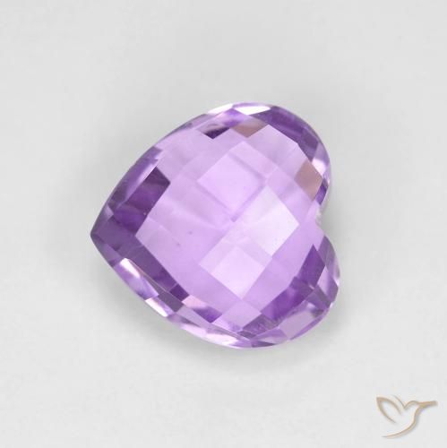 1.95ct 天然 ミディアムバイオレット アメジスト, 心臓, VVS