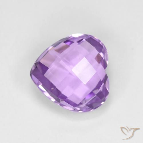 1.99ct 天然 ミディアムバイオレット アメジスト, 心臓, VVS