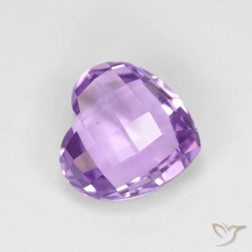 1.84ct 天然 ミディアムバイオレット アメジスト, 心臓, VVS
