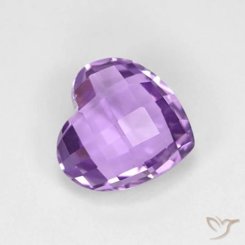 1.87ct 天然 ミディアムバイオレット アメジスト, 心臓, VVS