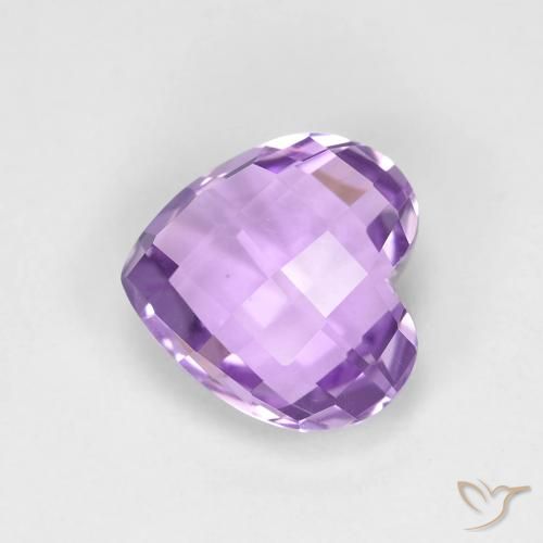 1.87ct 天然 ミディアムバイオレット アメジスト, 心臓, VVS