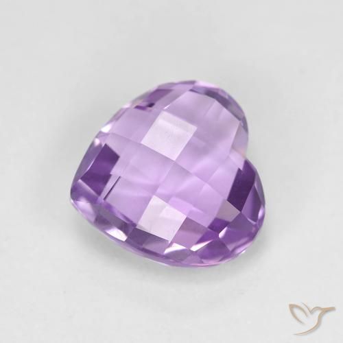 1.97ct 天然 ミディアムバイオレット アメジスト, 心臓, VVS