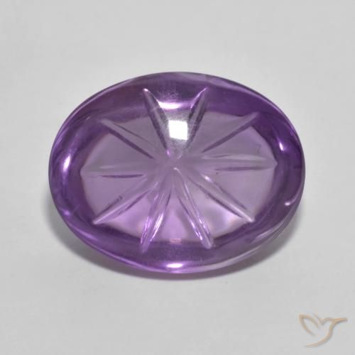 9.42ct 天然 ミディアムバイオレット アメジスト, 楕円形, 透明
