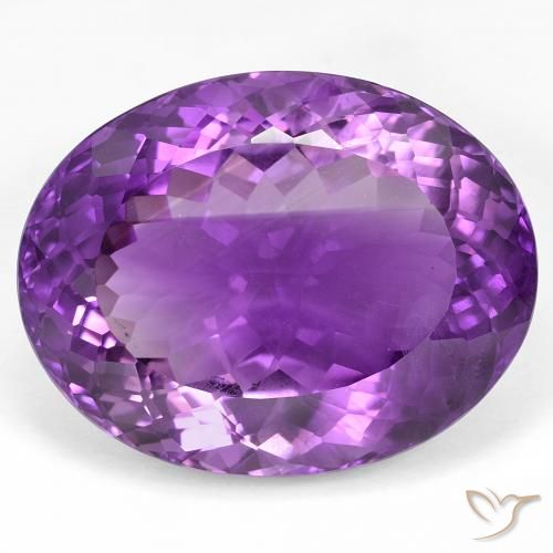 50.87ct 天然 Medium Dark-Violet アメジスト, 楕円形, VS