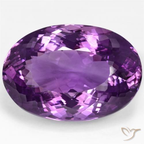 100.83ct 天然 ミディアムバイオレットピンク アメジスト, 楕円形, VVS