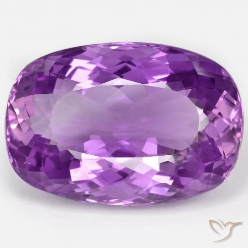 72.62ct 天然 鮮やかなバイオレット アメジスト, クッション, VVS