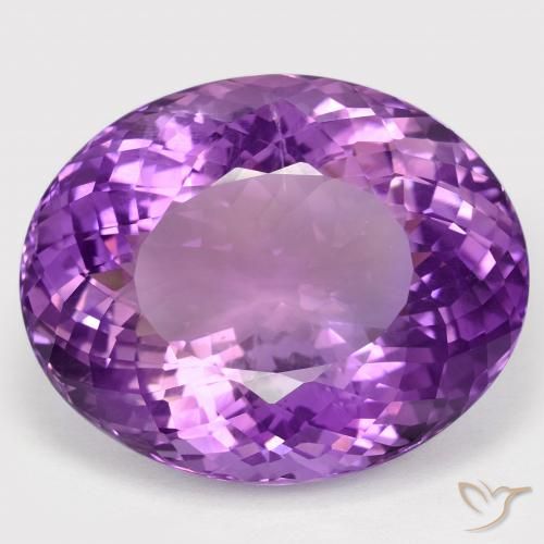 66.68ct 天然 ミディアムバイオレット アメジスト, 楕円形, VVS