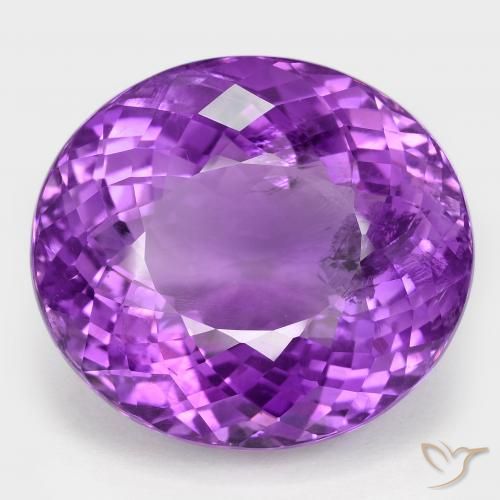 58.32ct 天然 濃い紫 アメジスト, 楕円形, VS