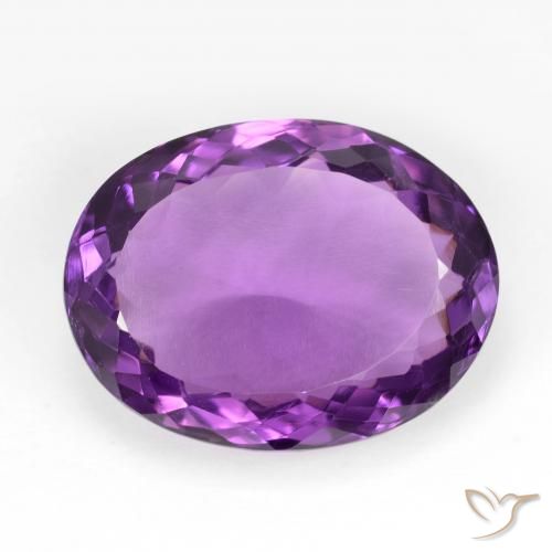 12.14ct 天然 鮮やかなピンクバイオレット アメジスト, 楕円形, VVS