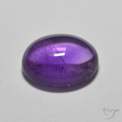 2.51カラットの天然Medium Light-Violetアメジスト、楕円形、透明