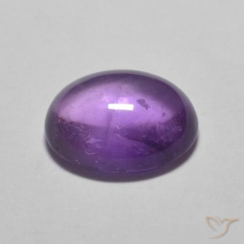 2.43カラットの天然Medium Light-Violetアメジスト、楕円形、透明
