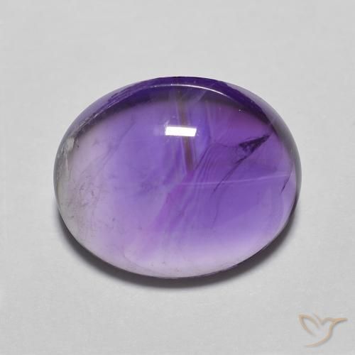 4.22ct 天然 Medium Light-Violet アメジスト, 楕円形, 透明