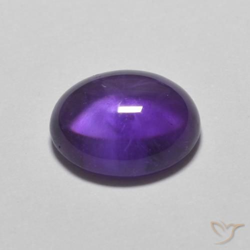 2.45カラットの天然Medium Light-Violetアメジスト、楕円形、透明
