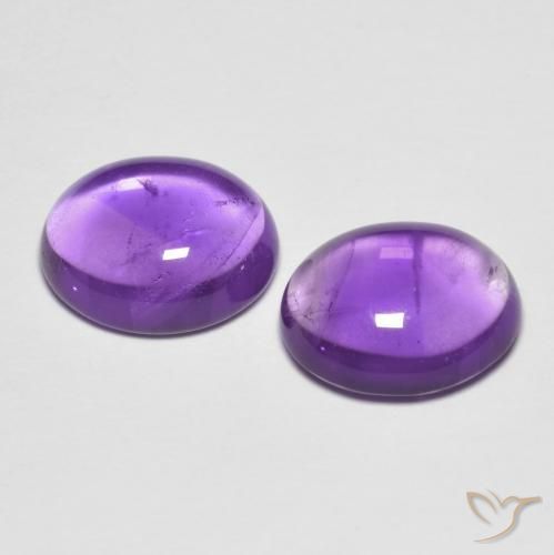 Shop natural 6.84ct ミディアムパープルがかったバイオレット アメジスト gems, 楕円形, from ブラジル at GemSelect. In stock, global shipping!