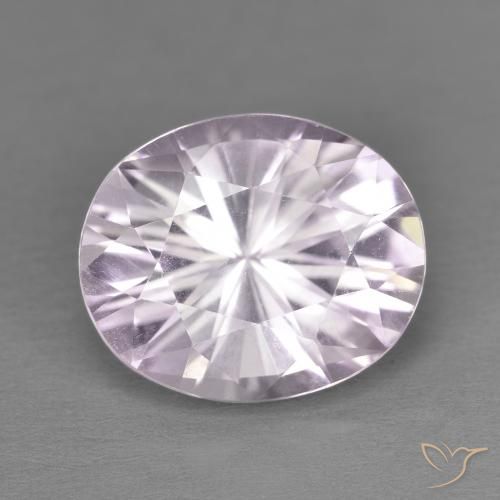 4.69ct 天然 薄いピンクがかった紫 アメジスト, 楕円形, VVS