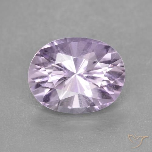 2.82ct 天然 ライトバイオレット アメジスト, 楕円形, VVS