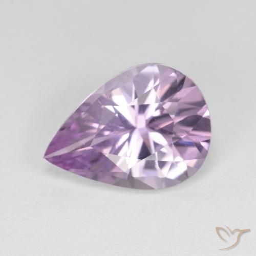 2.65ct 天然 ミディアムバイオレット アメジスト, 洋梨の形, VVS
