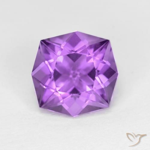 3.01ct 天然 ミディアムパープルがかったバイオレット アメジスト, ファンシー, VVS