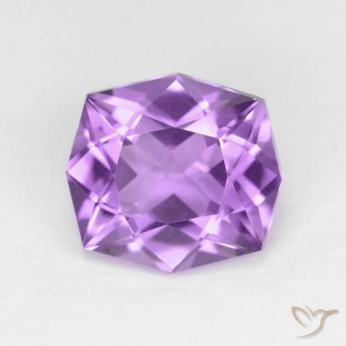 3.50ct 天然 ミディアムパープルがかったバイオレット アメジスト, ファンシー, VVS