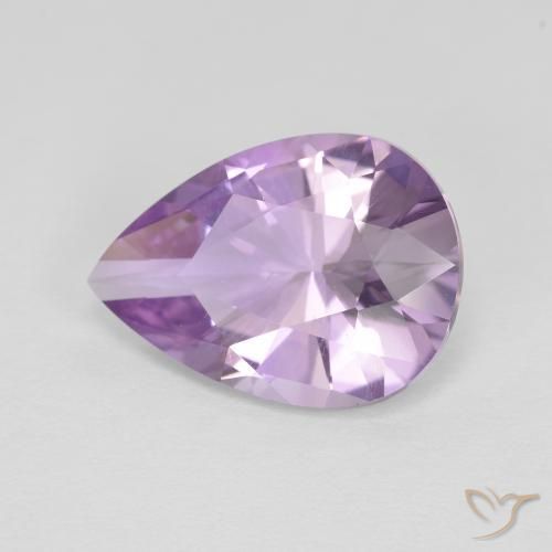 3.52ct 天然 アイリスバイオレット アメジスト, 洋梨の形, VVS-VS