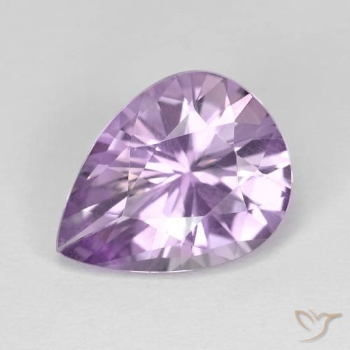 3.35ct 天然 アイリスバイオレット アメジスト, 洋梨の形, VVS