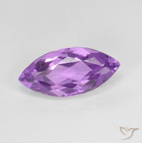 3.20ct 天然 濃いパープルがかったバイオレット アメジスト, マーキーズ, VVS-VS
