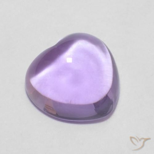 0.88ct 天然 Medium Light-Violet アメジスト, 心臓, 透明