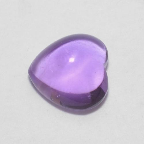 0.72ct 天然 ディープバイオレット アメジスト, 心臓, 透明