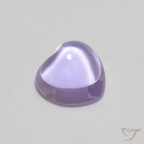 0.81ct 天然 ライトバイオレット アメジスト, 心臓, 透明