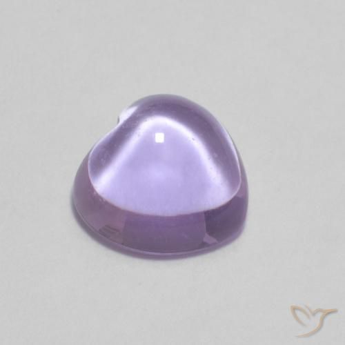 0.93ct 天然 ライトバイオレット アメジスト, 心臓, 透明
