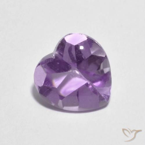 1.97ct 天然 アイリスバイオレット アメジスト, 心臓, 透明