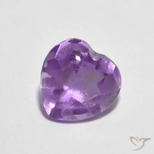 2.02ct 天然 アイリスバイオレット アメジスト, 心臓, 透明