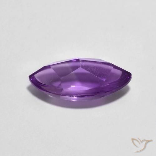 1.95カラットの天然Medium Light Purplish-Violetアメジスト、マーキーズ、透明