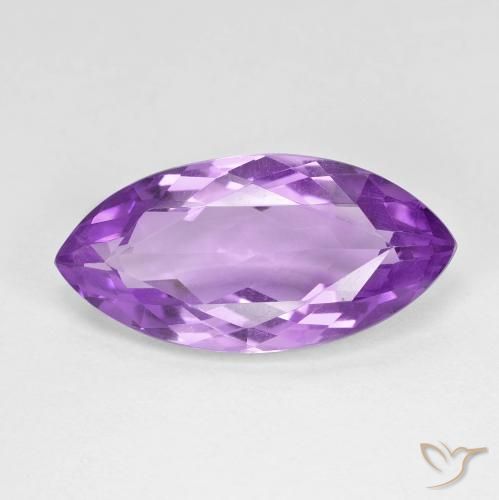 7.10ct 天然 濃いパープルがかったバイオレット アメジスト, マーキーズ, VVS