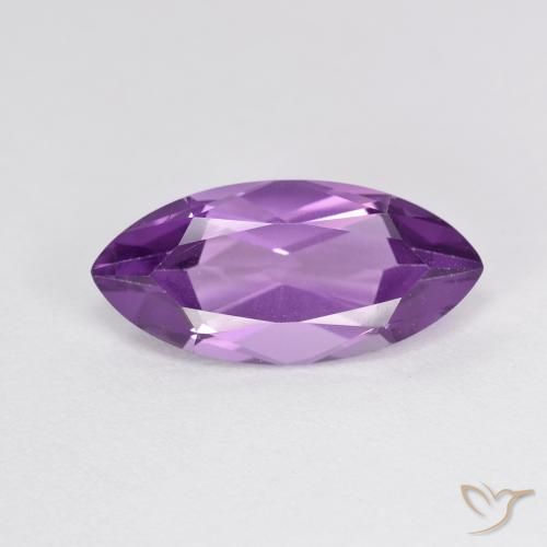 3.05ct 天然 パープルがかったバイオレット アメジスト, マーキーズ, VVS