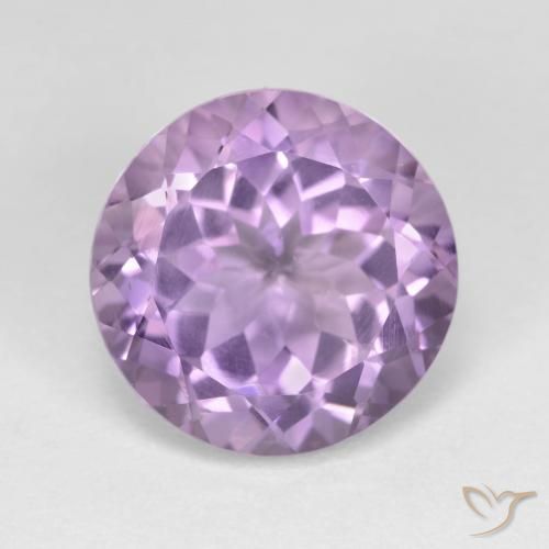 7.22ct 天然 ミディアムバイオレット アメジスト, ラウンド, VVS-VS