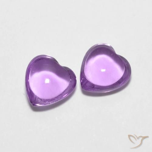 Shop natural 1.69ct ピンクがかったバイオレット アメジスト gems, 心臓, from ブラジル at GemSelect. In stock, global shipping!