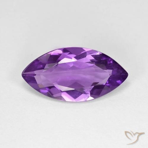 3.14ct 天然 Medium Dark-Violet アメジスト, マーキーズ, VVS