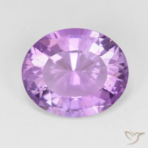 6.17ct 天然 ピンクがかったバイオレット アメジスト, 楕円形, VVS
